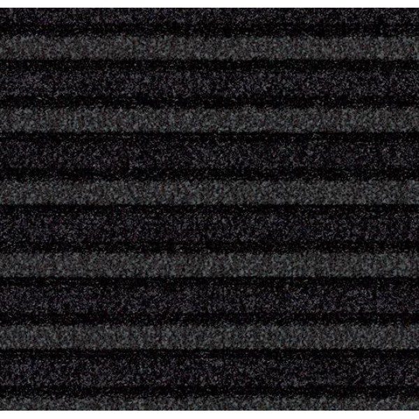 Cleartex duó prémium textil beltéri lábtörlő 132 x 200 cm, 9730 fekete/szürke színben